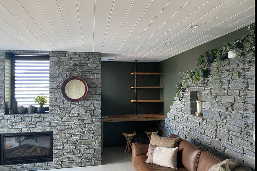 pp queenstown painters interior feature wall green