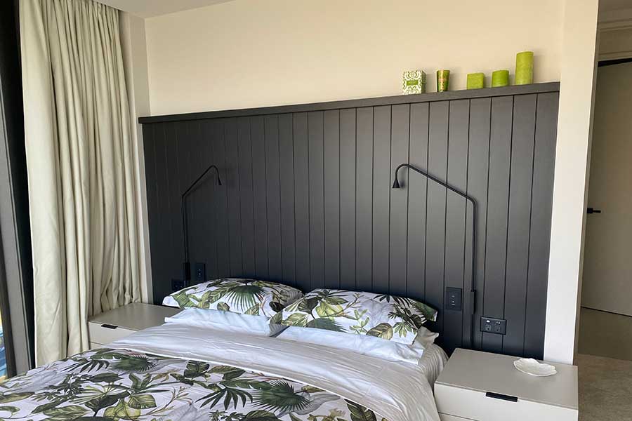 pp queenstown painters interior bed board panel dark
